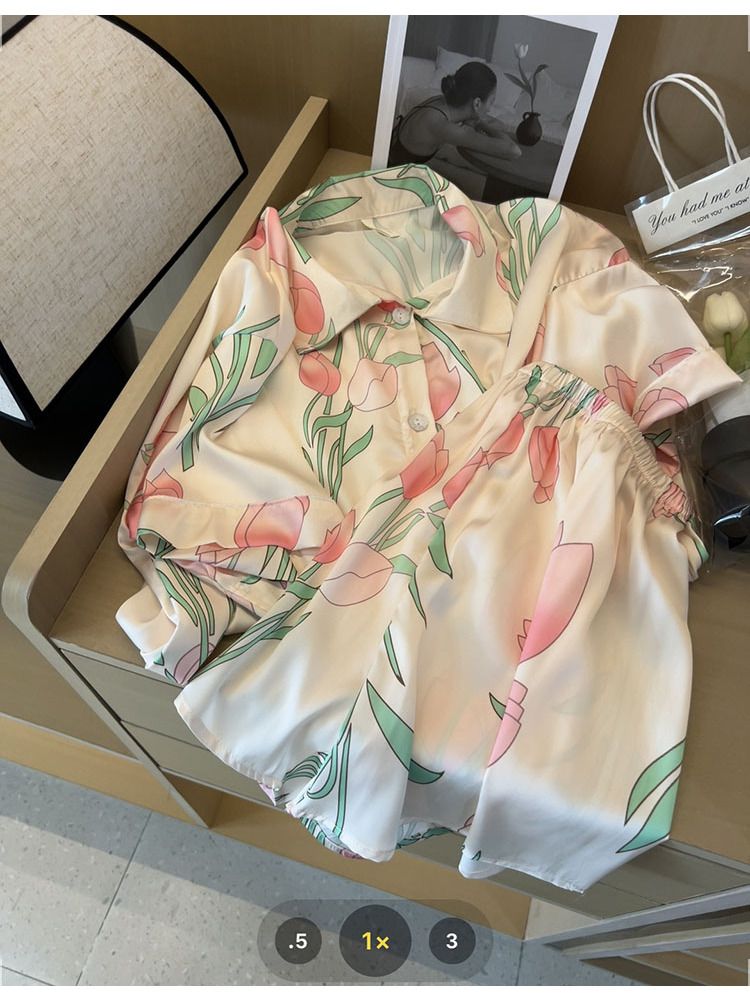 Women Silk Satin Sweet Pajamas - Summer Clothing Women Over 50 recensione e prezzo