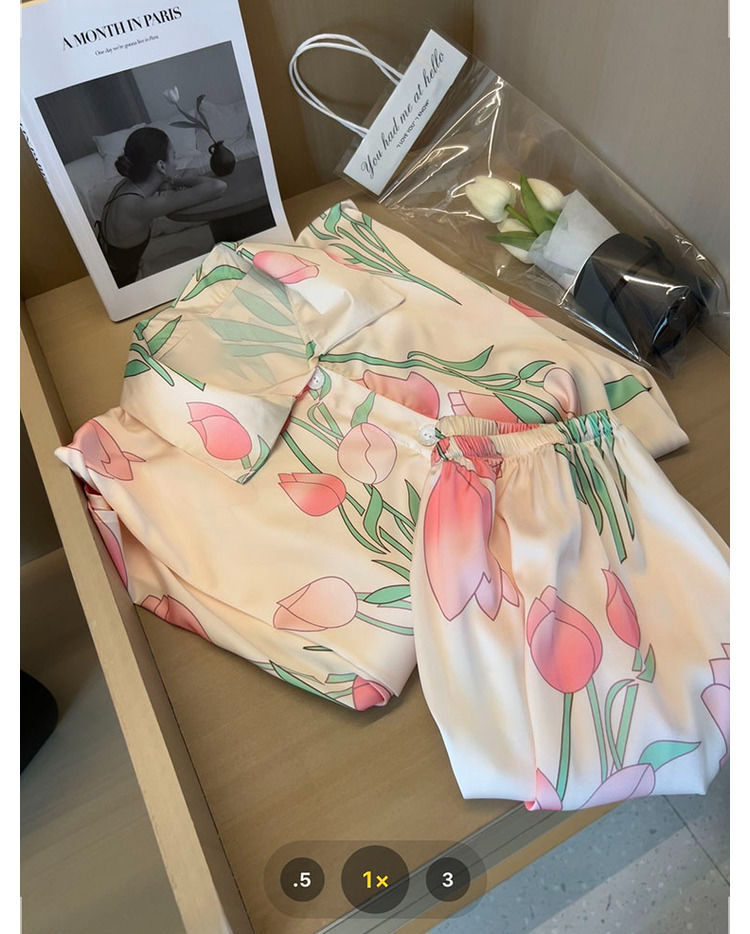 Women Silk Satin Sweet Pajamas - Summer Clothing Women Over 50 recensione e prezzo