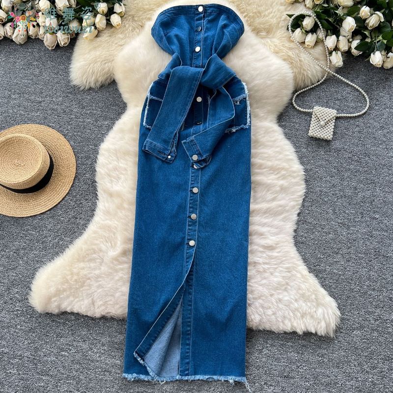 2026 Women Retro Strapless Dem - Summer Clothing Y2K recensione e prezzo
