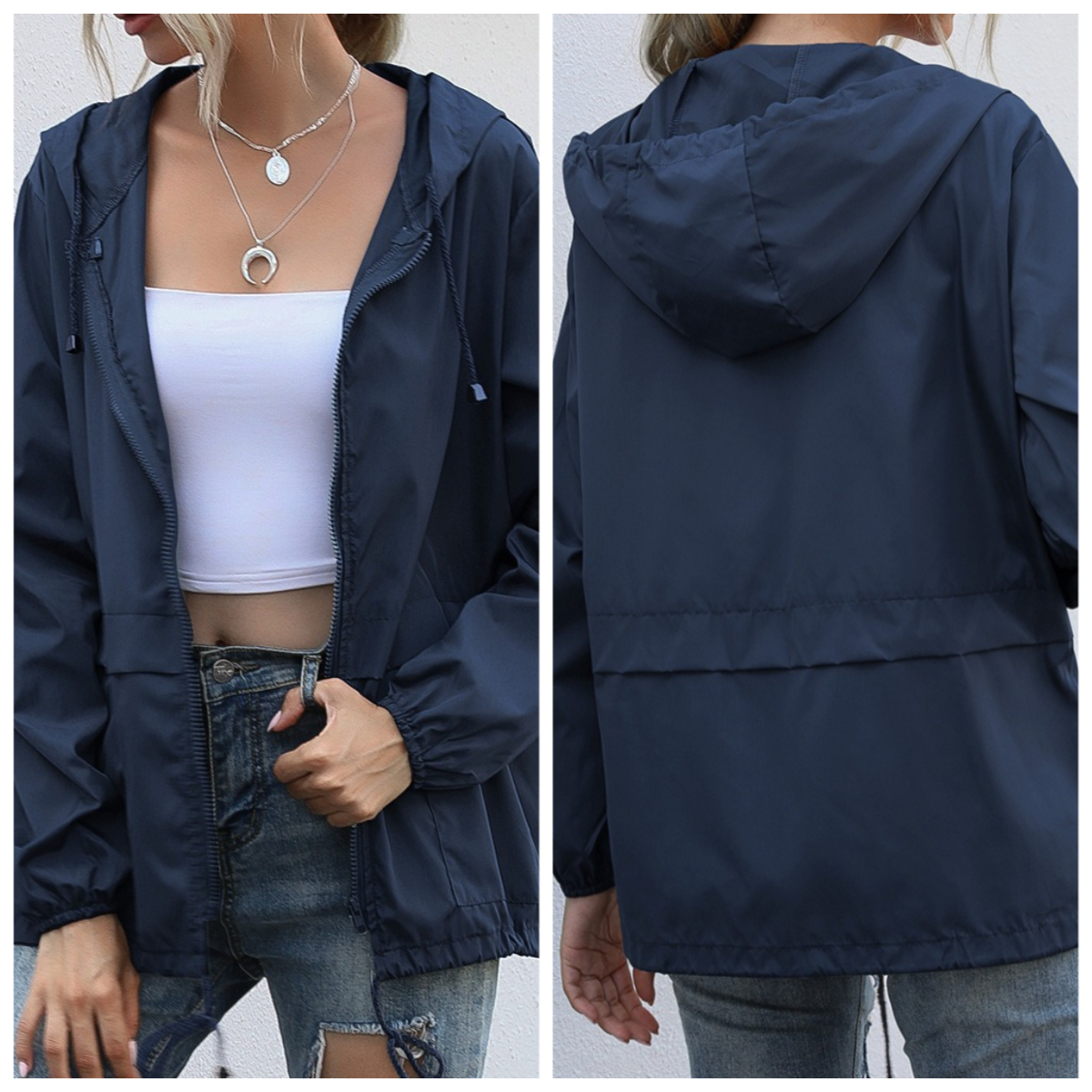 Women Solid Rain Jacket 2026 O - Summer Rain Clothing recensione e prezzo