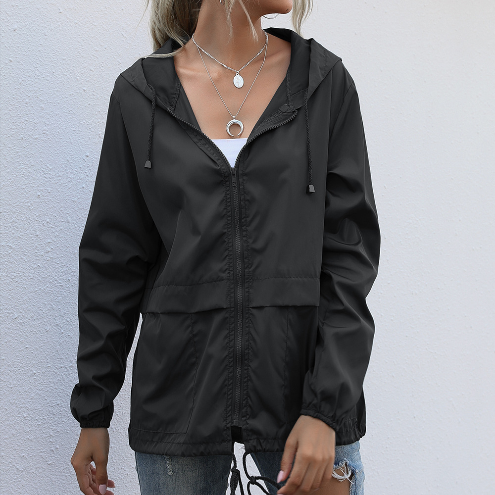 Women Solid Rain Jacket 2026 O - Summer Rain Clothing recensione e prezzo