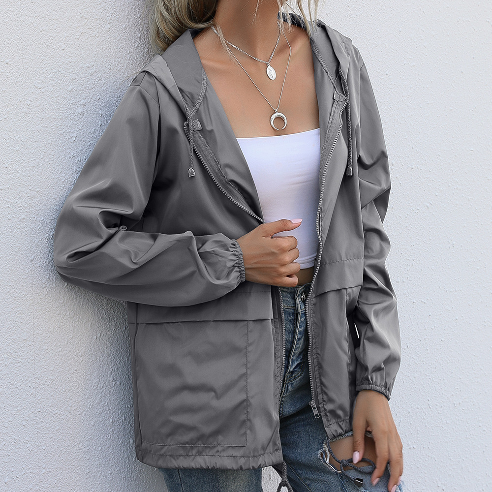Women Solid Rain Jacket 2026 O - Summer Rain Clothing recensione e prezzo