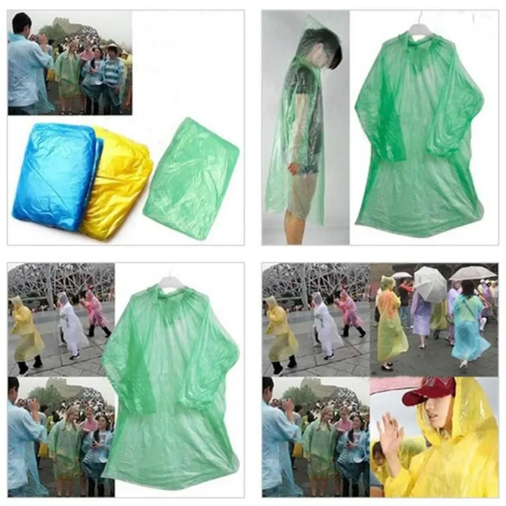 5/10PC Disposable Raincoat Adu - Summer Rain Clothing recensione e prezzo