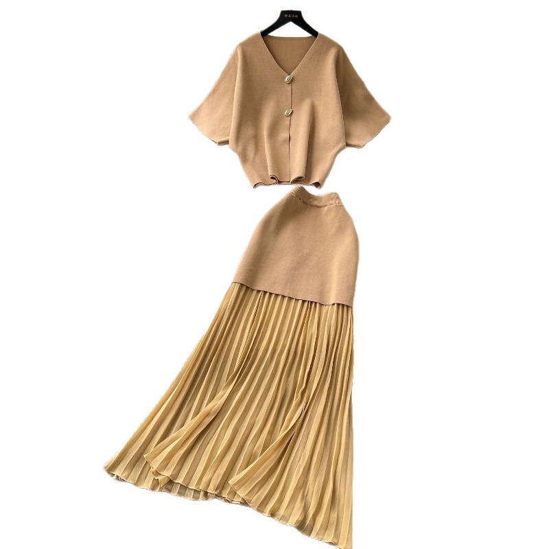 Knit Two Piece Women Top Dress - Summer Clothing Linen recensione e prezzo