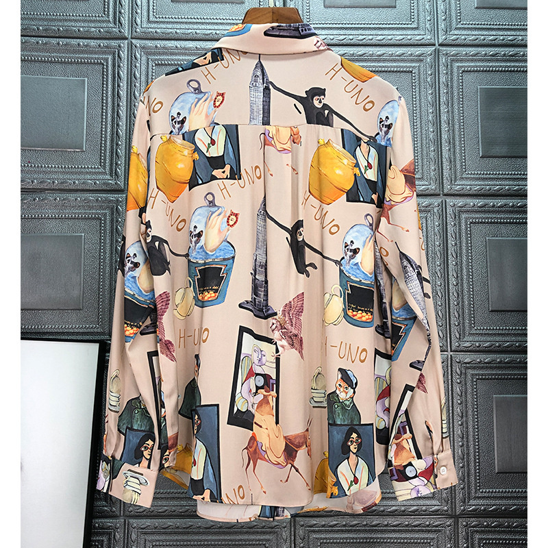 Graffiti Print Women Shirts Su - Summer De Clothing recensione e prezzo
