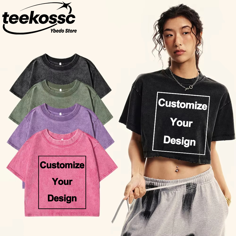 Y2k Custom Solid Washed T-Shir - Summer Clothing Y2K recensione e prezzo