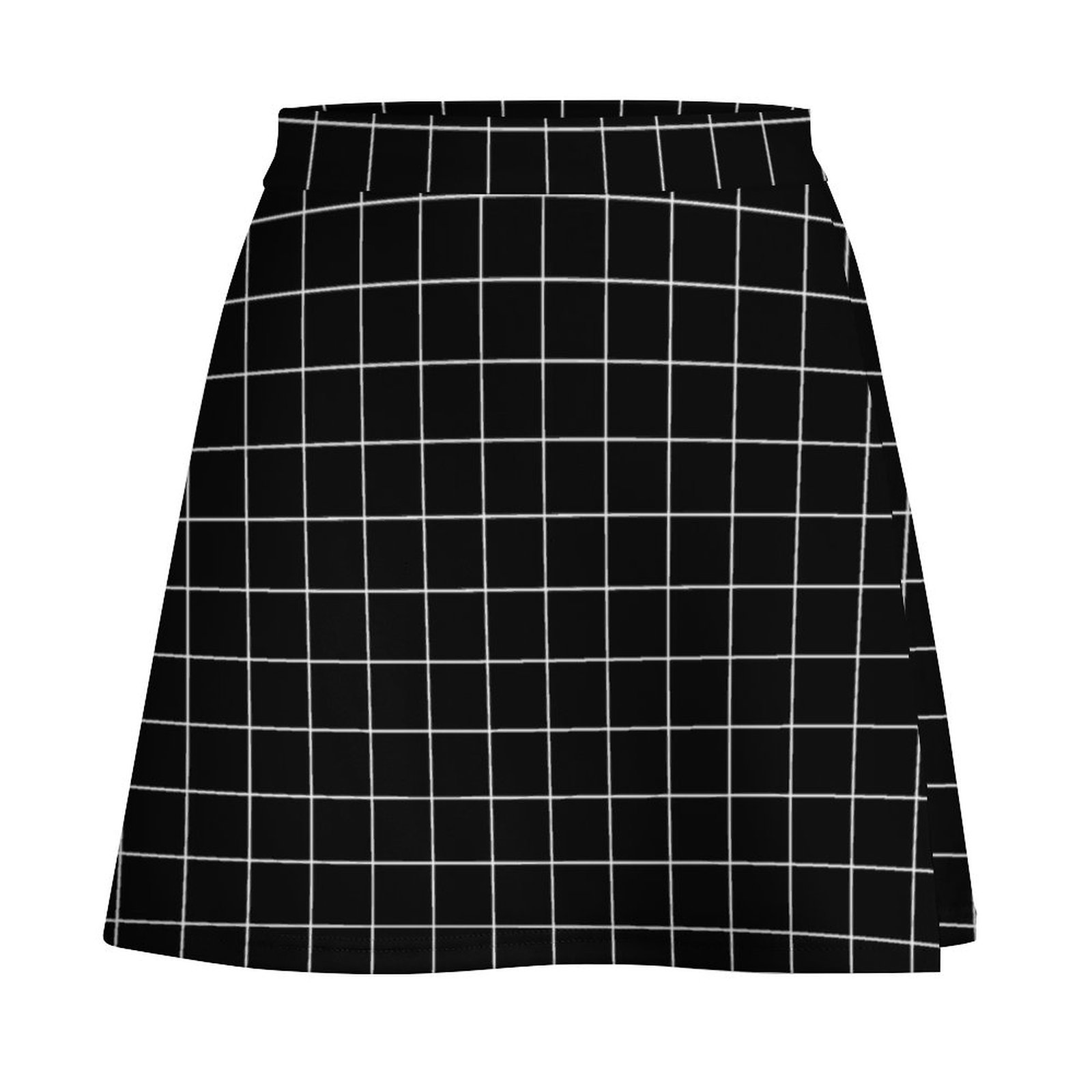 Large White Grid on Black Mini - Summer Clothing Online recensione e prezzo