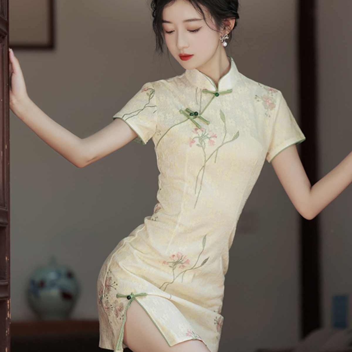 Petite Chinese Modern Qipao Dr - Summer Clothing Young Women recensione e prezzo
