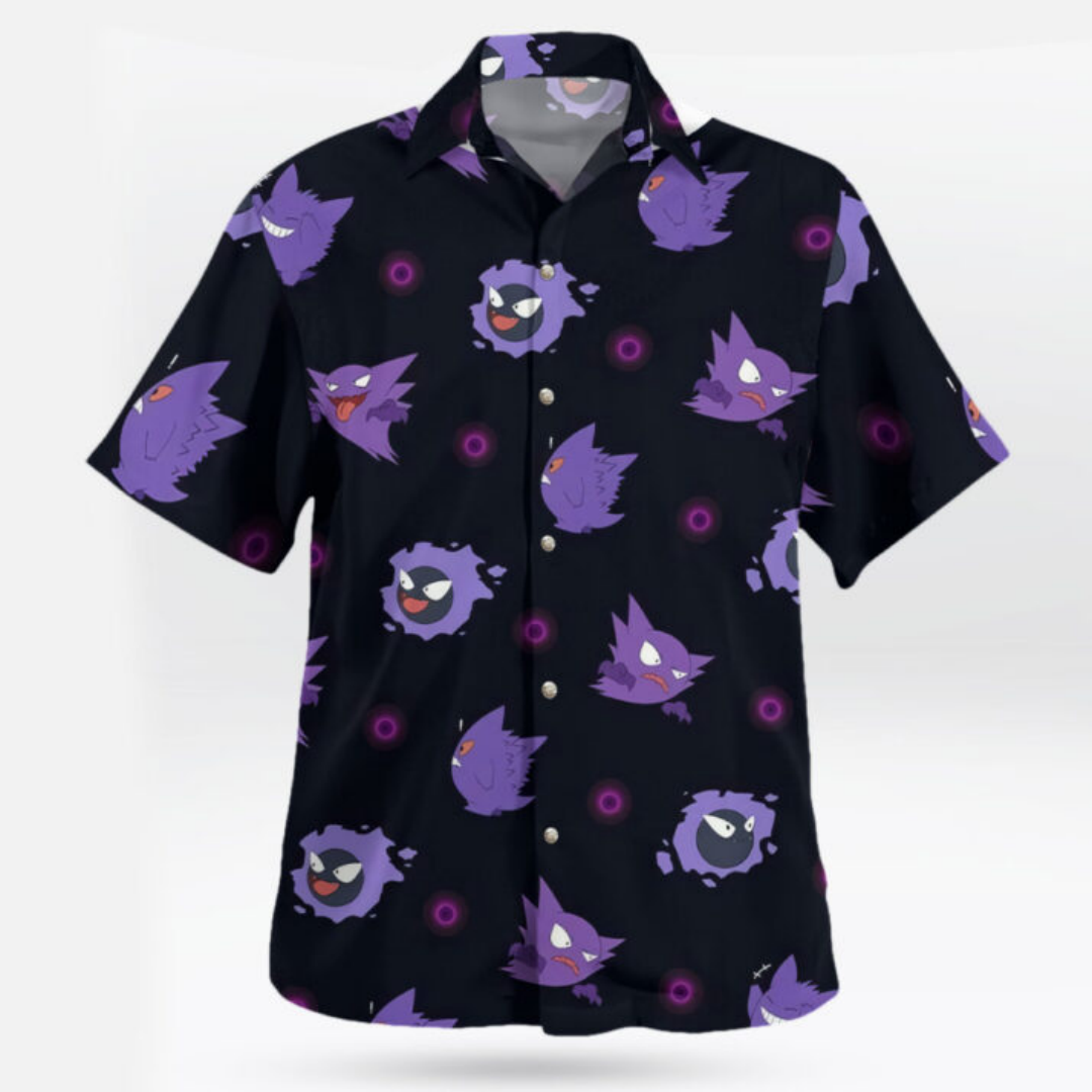 Gengar Evolution Hawaiian Shir - Summer Clothing Vibes recensione e prezzo