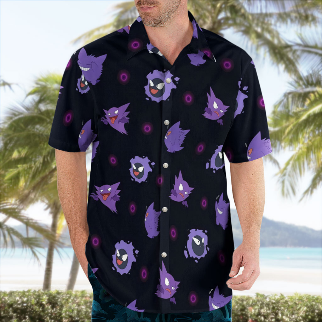 Gengar Evolution Hawaiian Shir - Summer Clothing Vibes recensione e prezzo