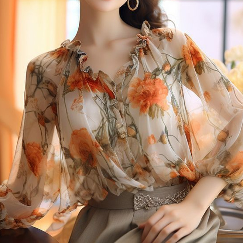 2024 Floral Tops Sweet Ladies  - Summer Clothing Young Women recensione e prezzo